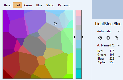 NPS Color Picker displaying colors restricted to Named colors